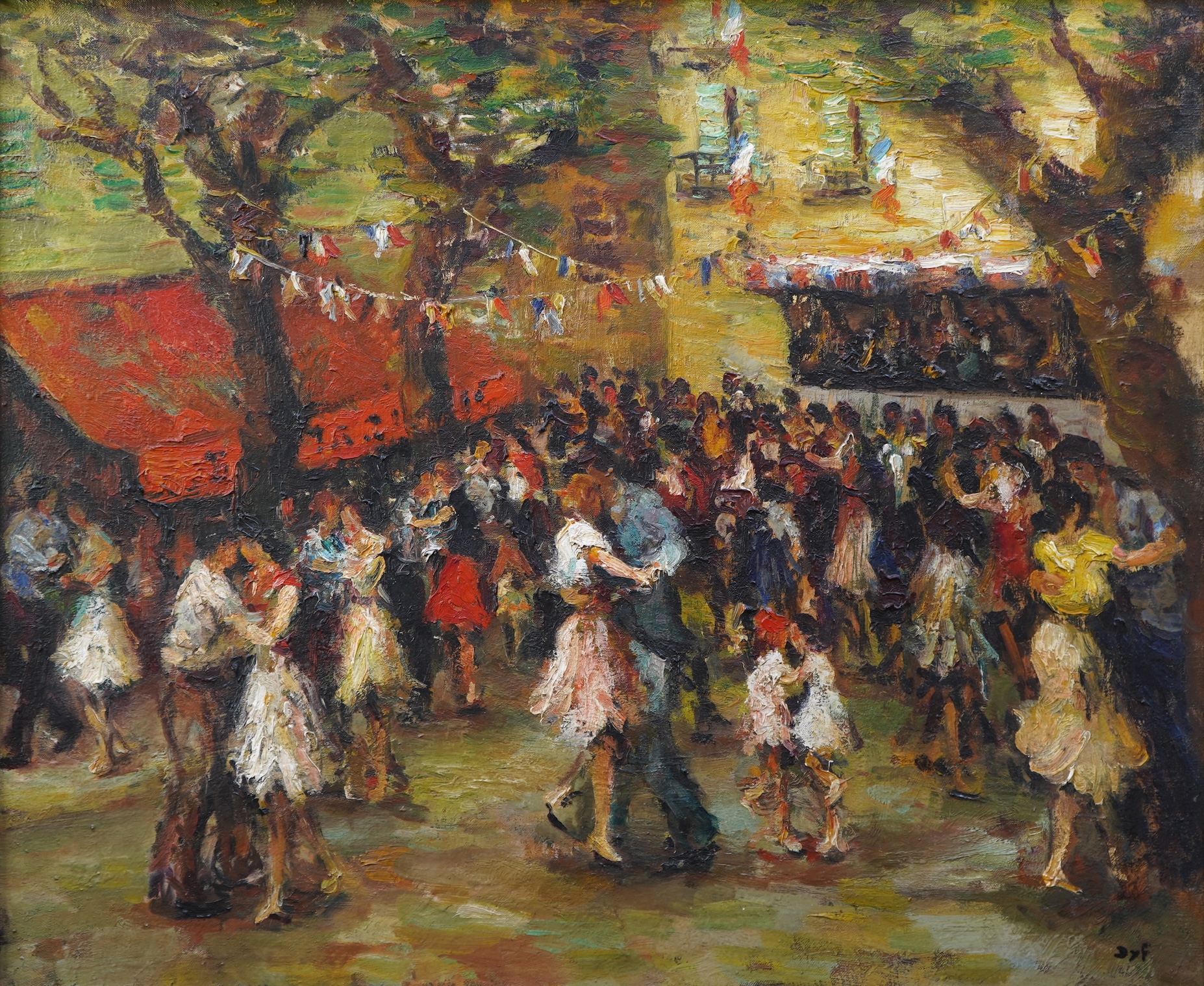 Marcel Dyf, French (1899-1985), 'Dancing in the Square'